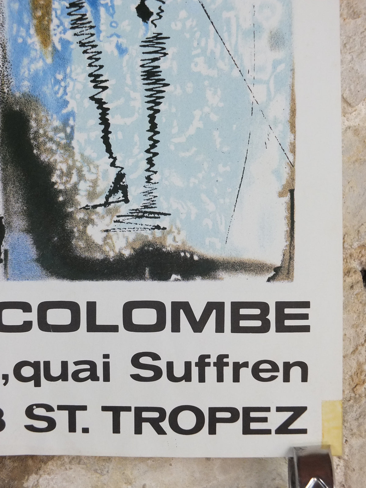 Salvador Dalí 1988 Vintage Exhibition Poster – Don Quixote – Saint-Tropez