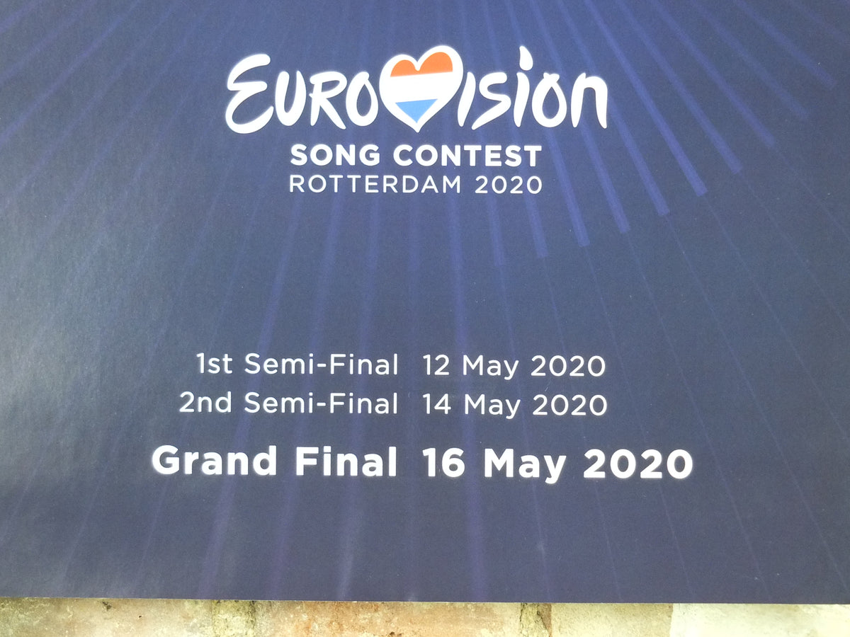 Eurovision 2020 Rotterdam Poster – Open Up, Cancelled Song Contest, Dutch Design
