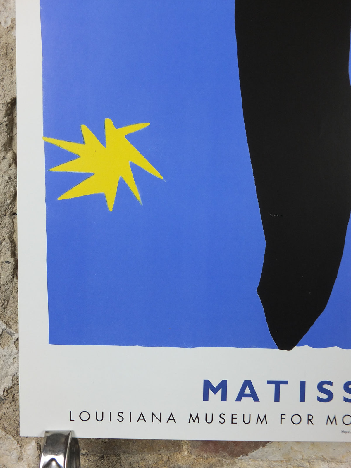 2005 Henri Matisse Icarus Jazz Poster – Louisiana Museum Exhibition – Blue & Yellow Modern Art