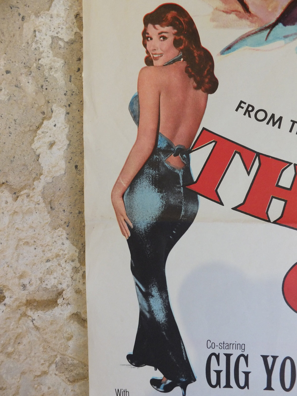Original Vintage Movie Poster The Tunnel of Love 1958 1950s wall art Doris Day kiss stork baby sex US one sheet cinema film memorabilia