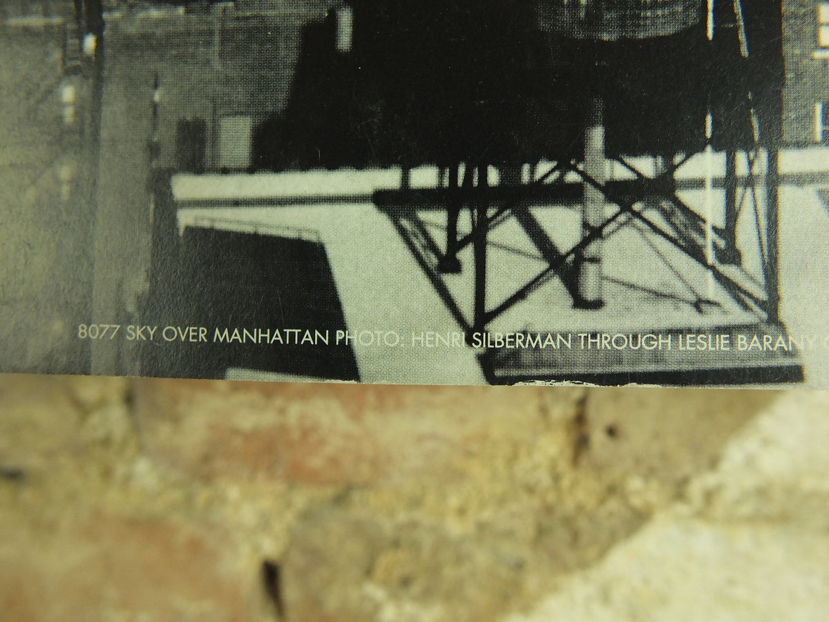 Original Vintage Manhatten New York Empire State Building Travel Poster black white USA monochrome print wall art retro 1990s 1996