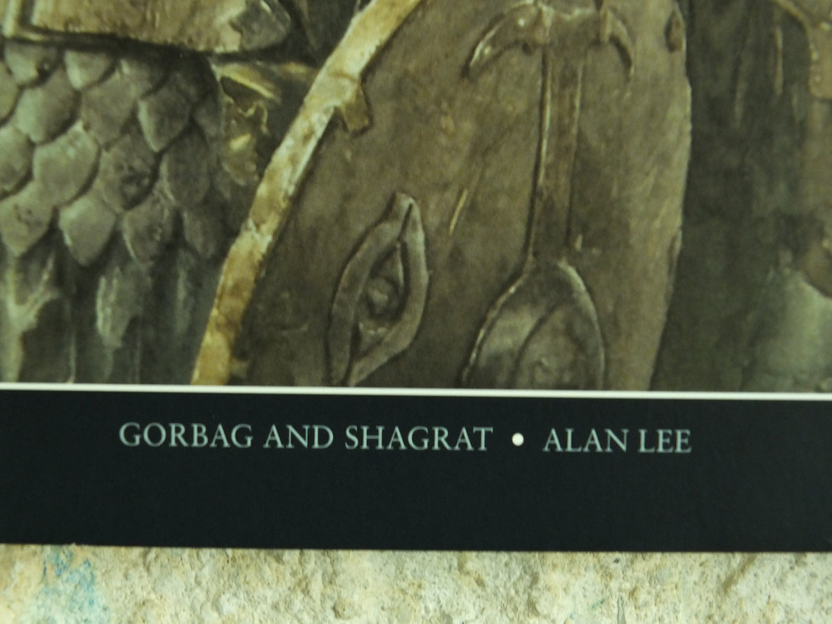 1999 Mordor Goblins and Orcs Poster, Gorbag and Shagrat by Alan Lee, Vintage Lord of the Rings, Tolkien, print wall art decor Active