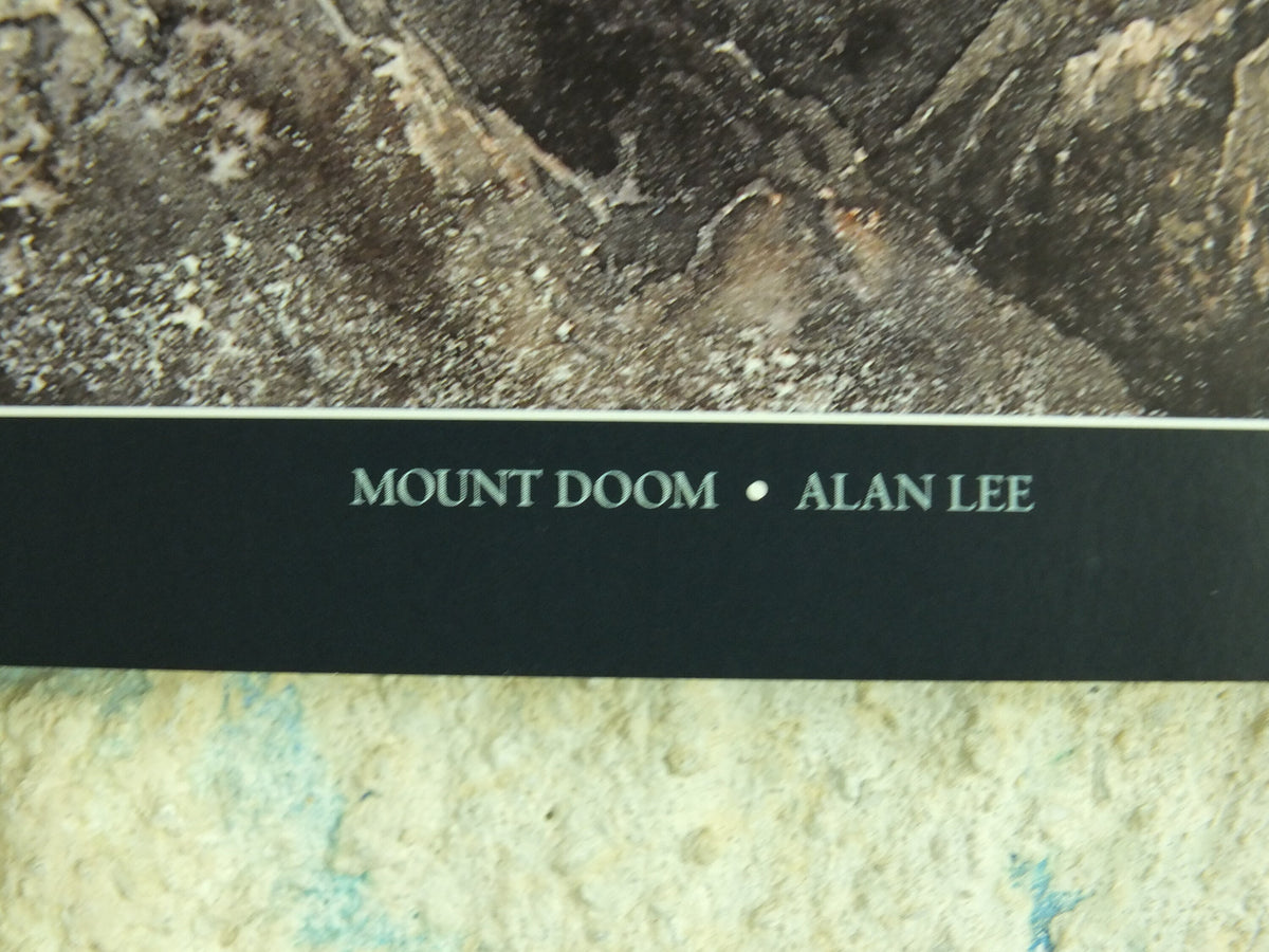 1999 Mount Doom Poster, by Alan Lee, Gollum in Mordor, Vintage Lord of the Rings, Tolkien Return of King illustration print wall art decor