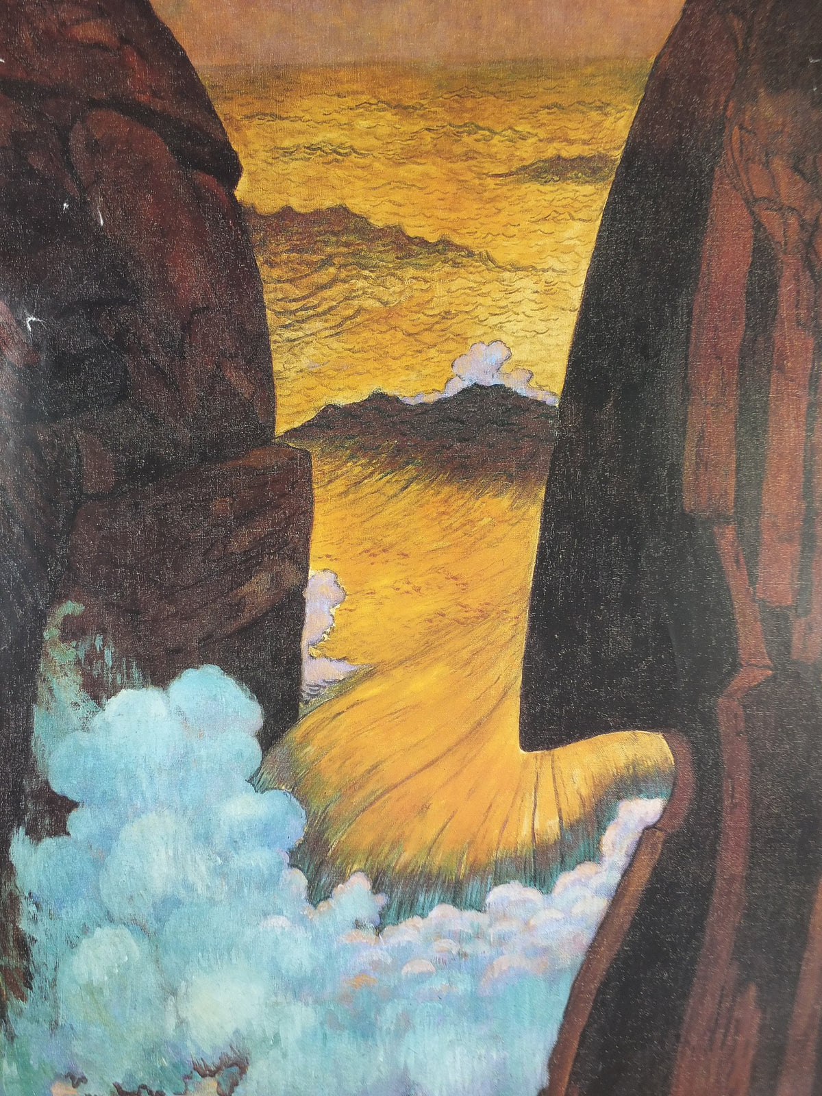 1998 Vorhor the Green Wave Poster, Georges Lacombe, waves, seascapes, Symbolism, Post Impressionism, French painter, wall art decor