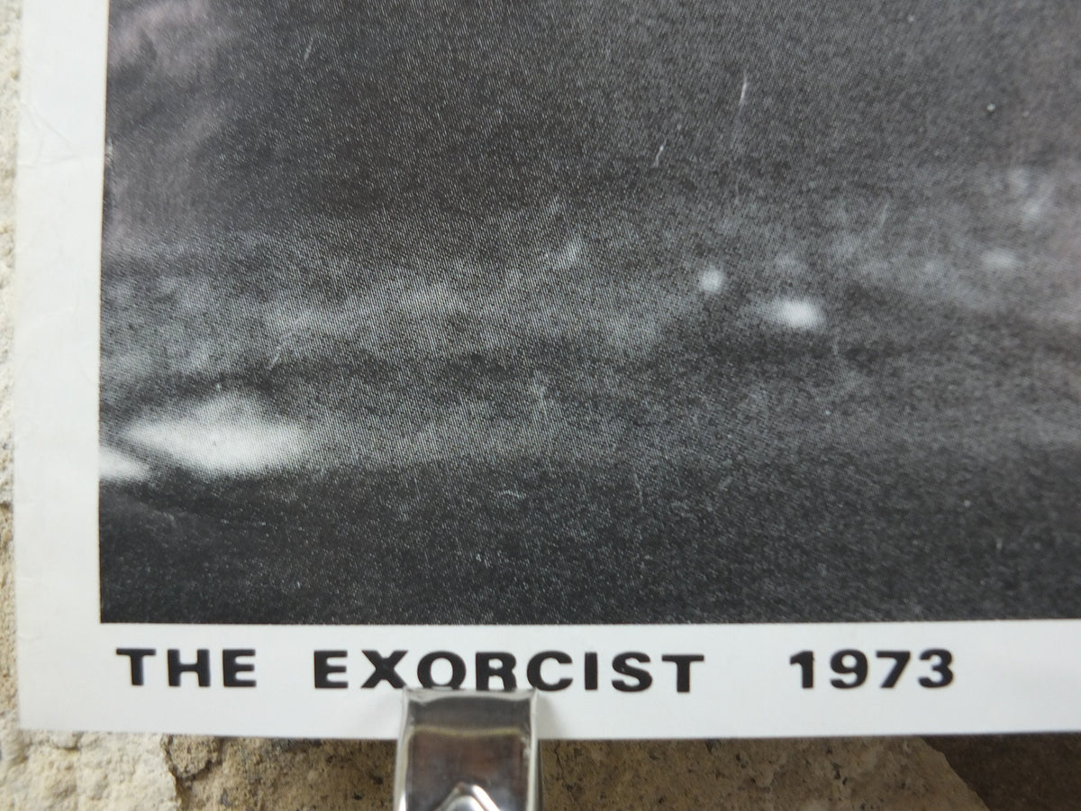 1973 The Exorcist Poster, The famous silhouette of Lankester Merrin the priest, movie cinema memorabilia, wall art decor