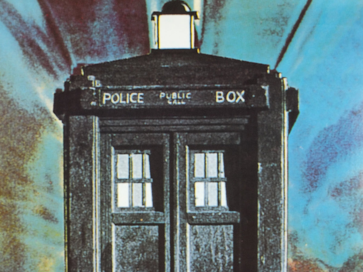 1996 Doctor Who Poster, The Tardis Police Box, BBC, vintage science fiction gifts for boys and girls and teenagers , fantasy wall art decor