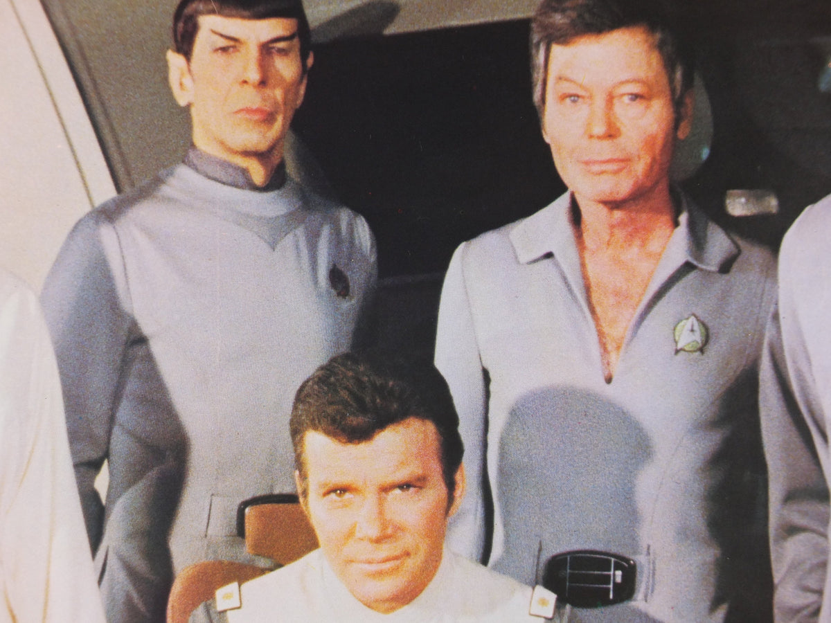 Original Vintage Star Trek the Movie Poster, Captain Kirk, Spock, McCoy, Nimoy, Ilia, Decker wall art cinema film memorabilia 1980