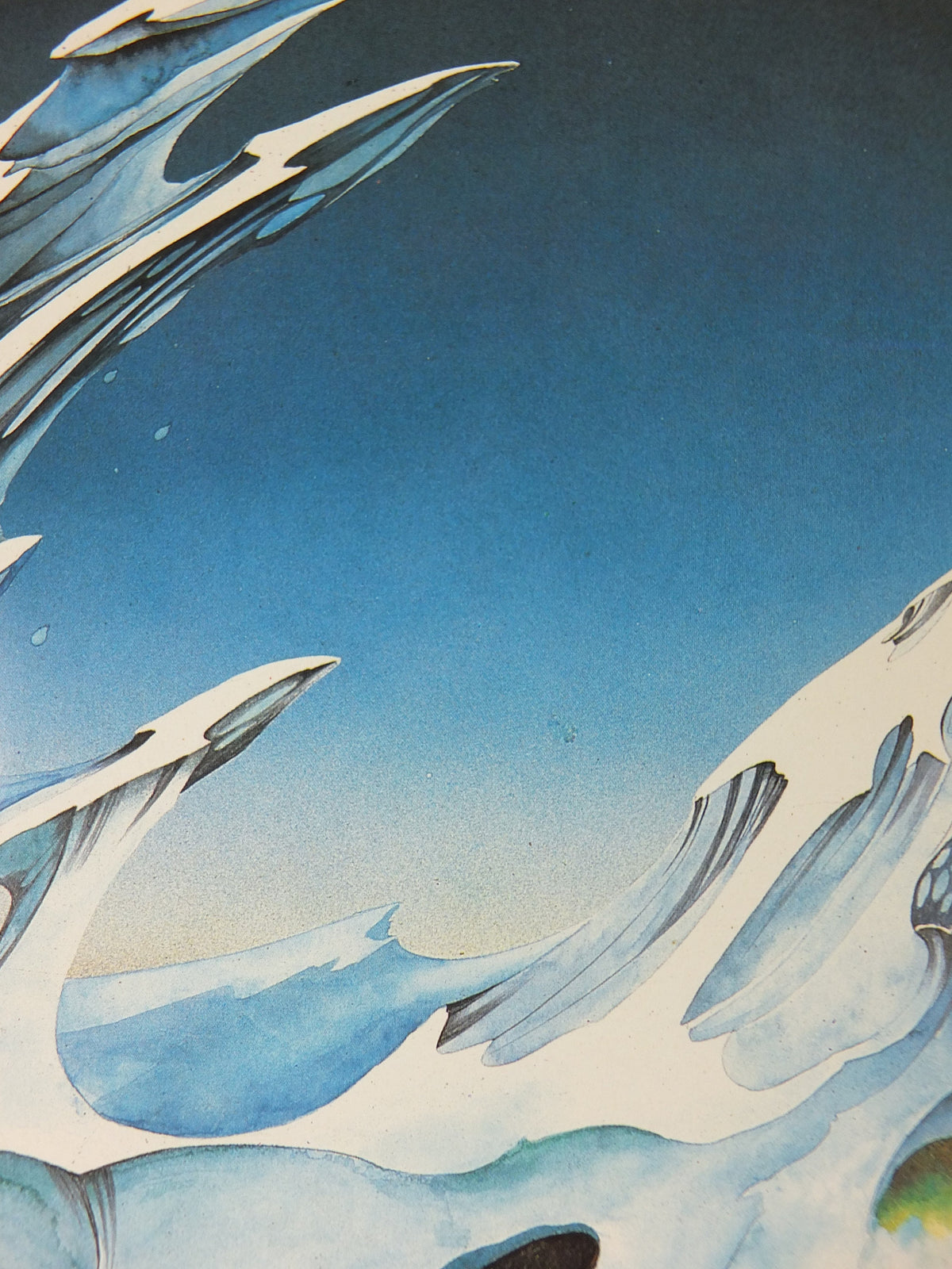 1973 Spring Poster, by Roger Dean, From Paper Tiger and Dragon's World, RDF 02, fantasy wall art decor