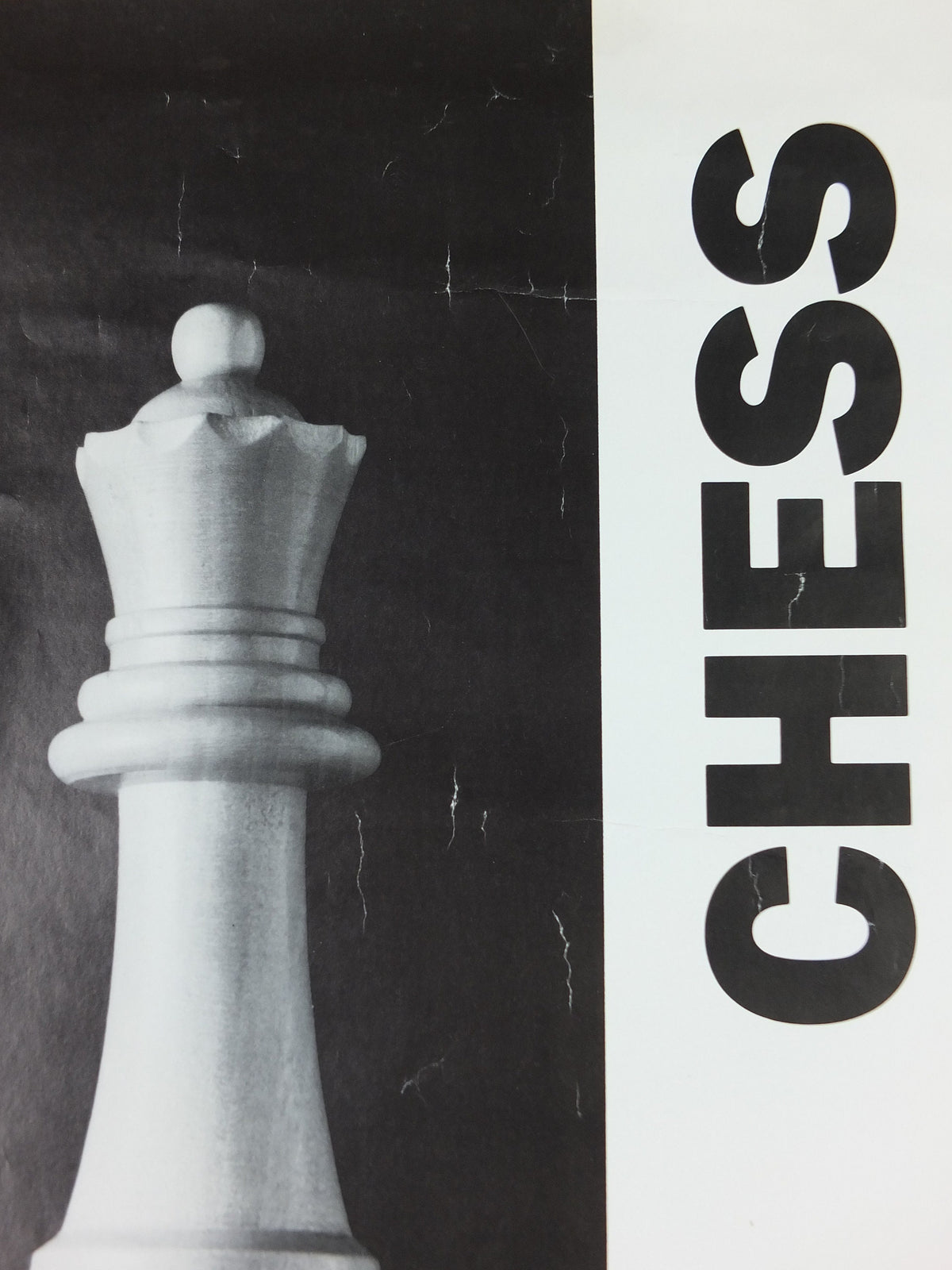 1991 Art and Chess Poster, Tate Gallery London, Black King White Queen, art gallery exhibition, wall art decor