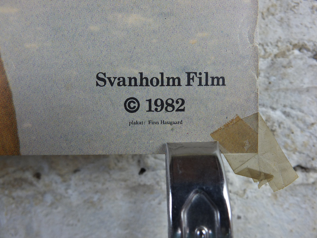 1982 Hippy Woman with Baby Poster, Peace and Love, Svanholm Film Festival, Denmark, wall art decor, cinema film memorabilia