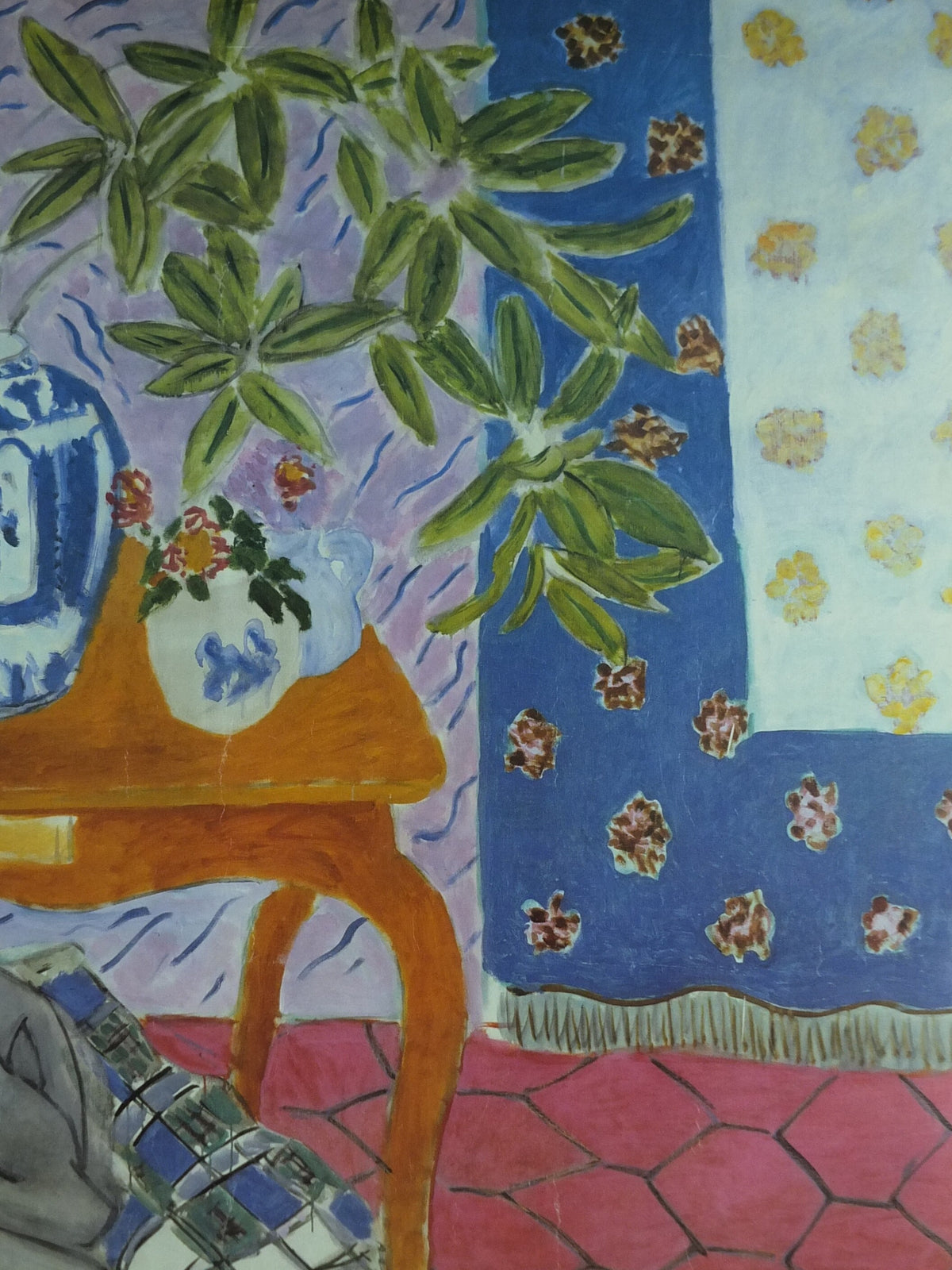 1991 Henri Matisse Poster, Interior with Dog 1934, Fauvism, Modernism, Post-Impressionism, gallery exhibition wall art decor