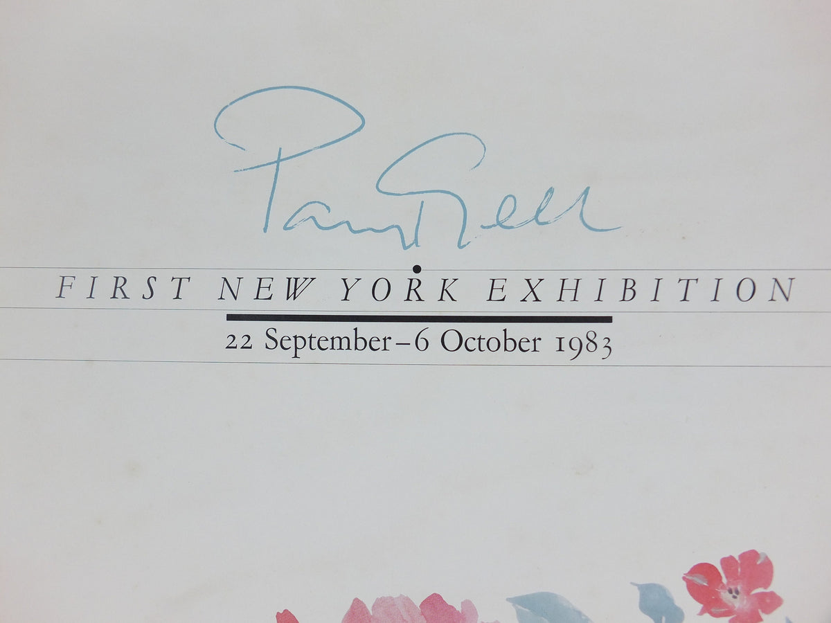 1983 Paul Gell Poster, Watercolours, Francis Kyle Gallery, London, gallery exhibition wall art decor