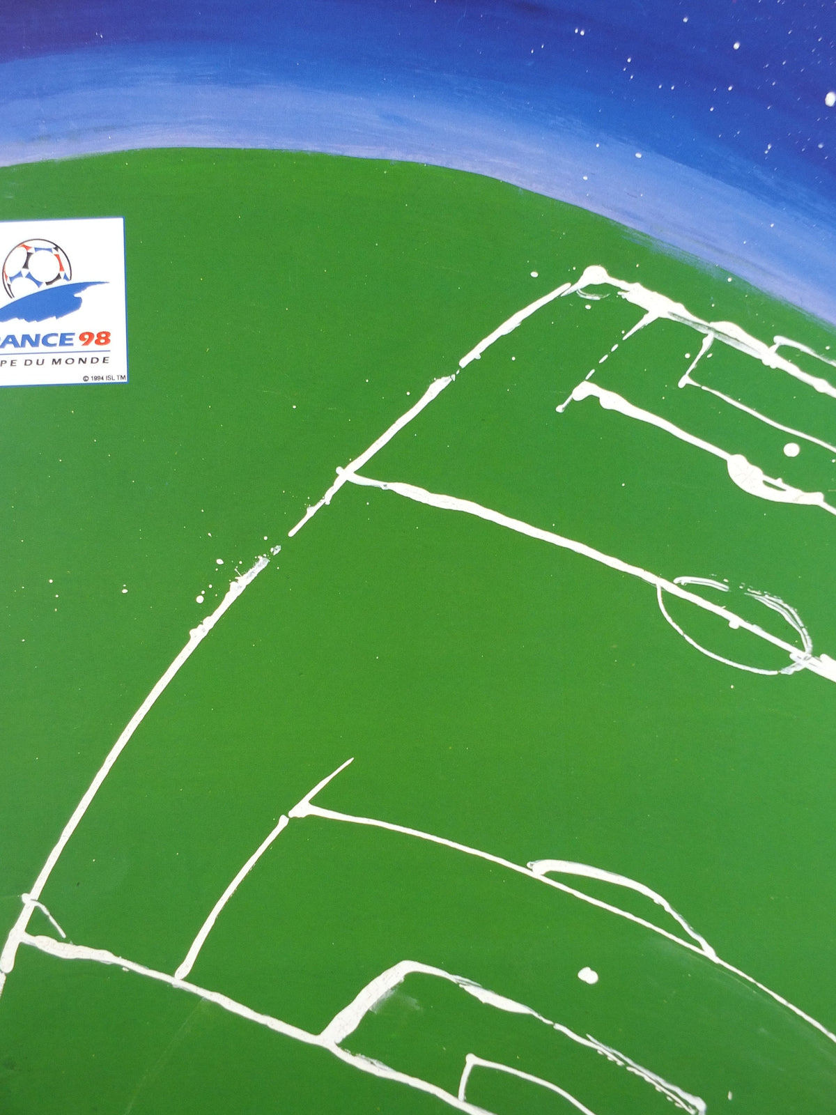 1998 World Cup Poster, Toulouse France 98, Coupe du Monde, by B Devos, football, soccer, 70cm x 50cm, original sport wall art decor