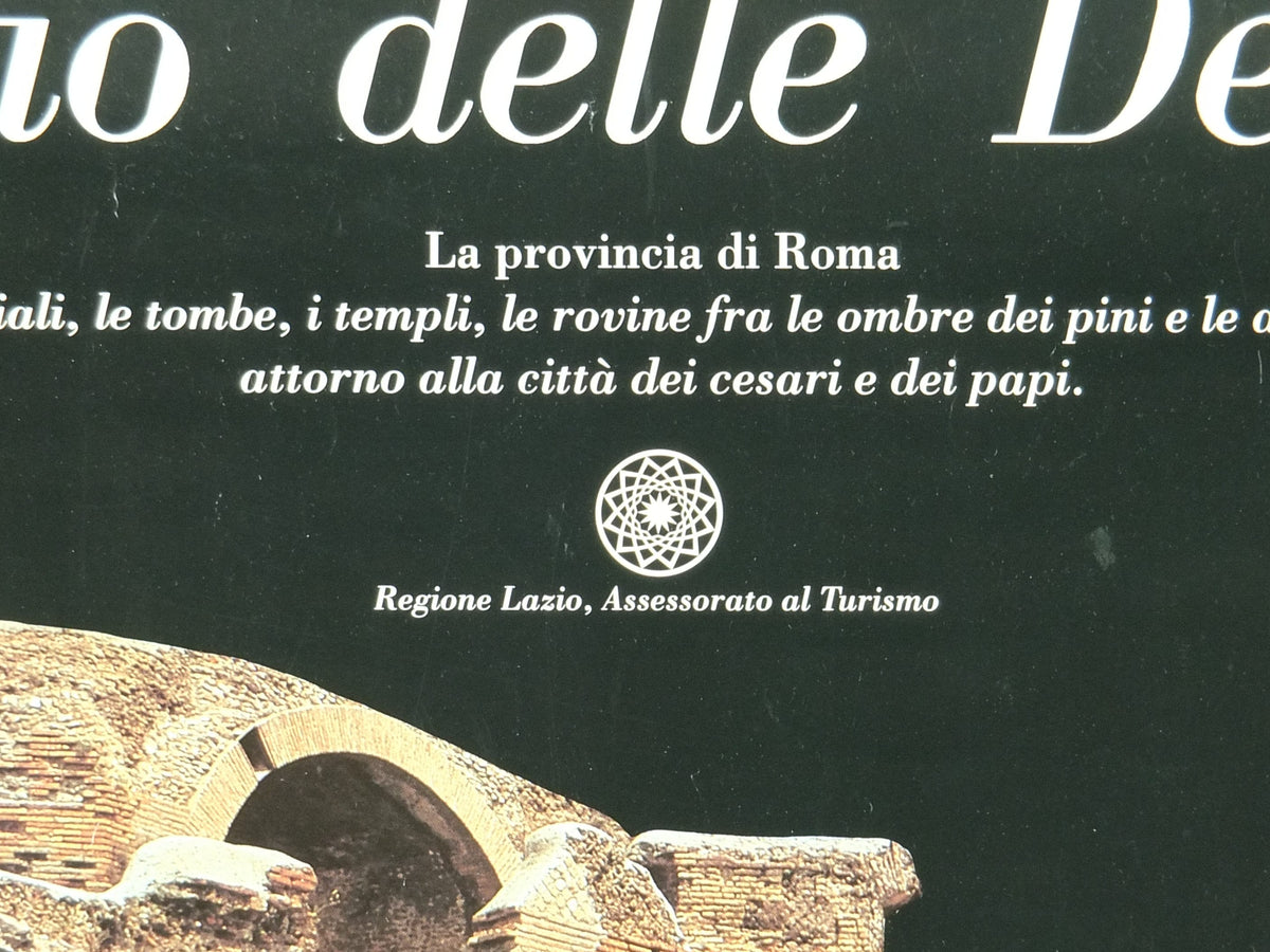 1980s Lazio Travel Poster, Hadrian's Villa, Tivoli Villa di Adriano, Vintage Italian Lazio, Italy travel tourism, holiday, wall art decor
