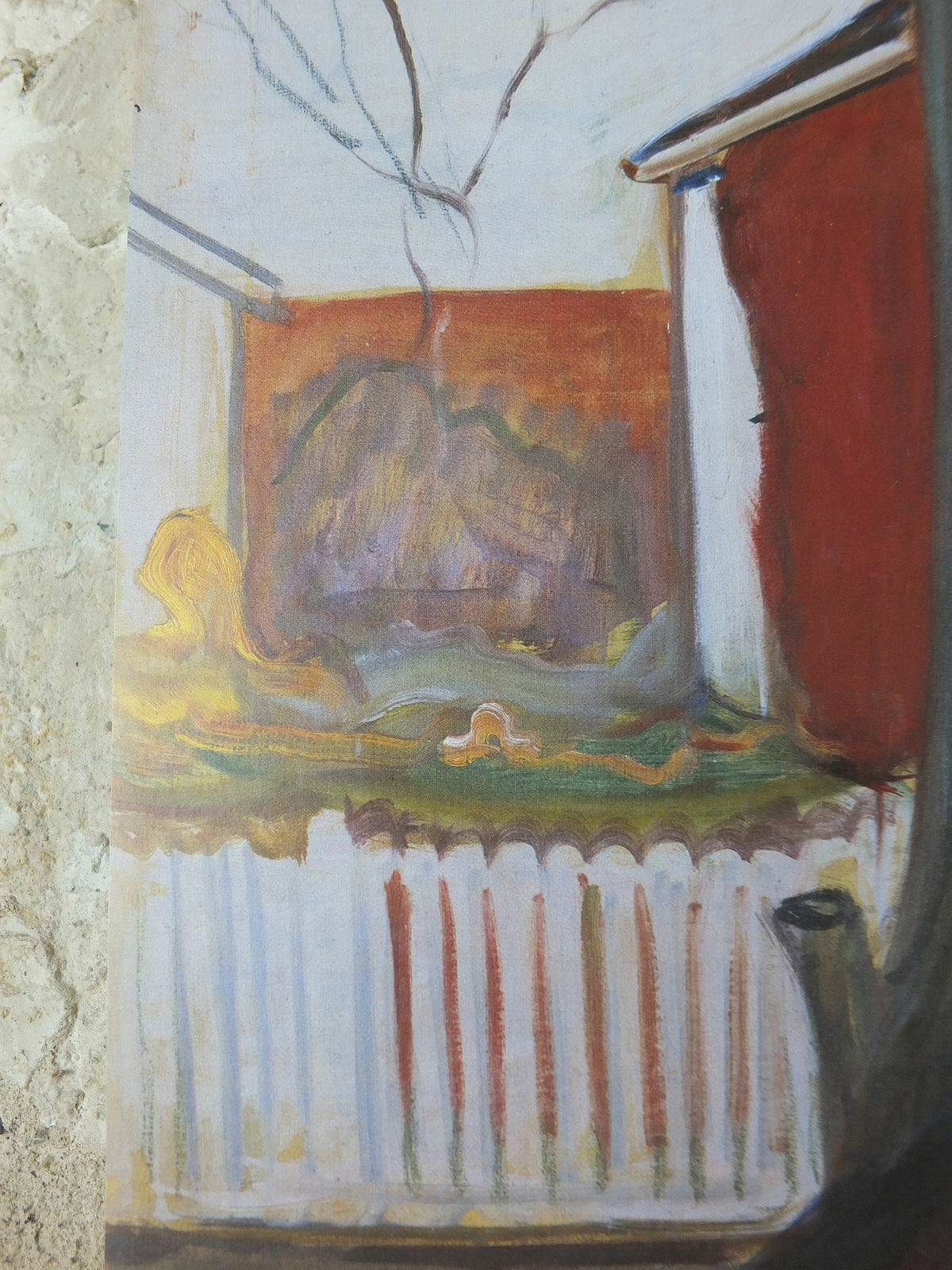 1996 Edvard Munch Poster, Red Virginia Creeper 1899, Munch Museet, Norway, Expressionism, Symbolism, gallery exhibition, wall art decor