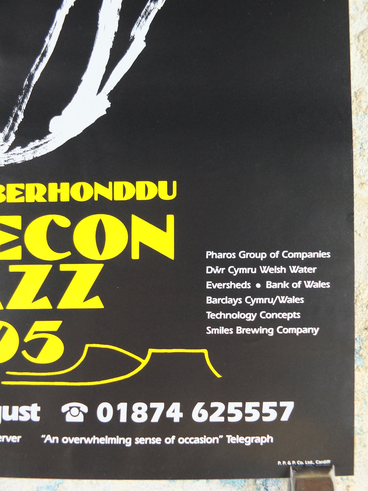 1995 Brecon Jazz 95 Poster, jazz music, Brecon Beacons, Wales, European Arts Festival, wall art decor