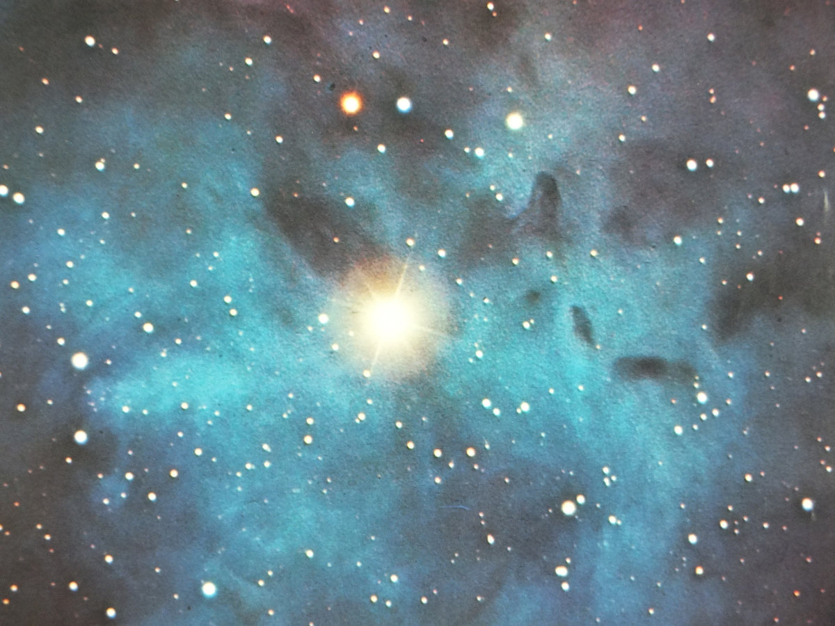 1961 Trifid Nebula in Sagitterius Poster, NGC 6514 California Institute of Technology and Carnegie Institution, Hale Observatories wall art