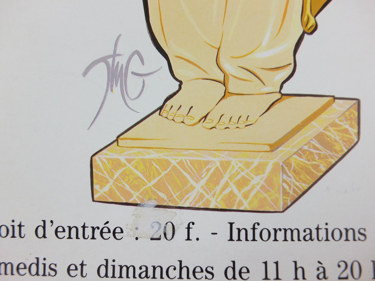 1992 Deauville Antique Fair Poster, art nouveau and art deco at the Deauville Casino, 30th market, artist gallery exhibition, wall art decor