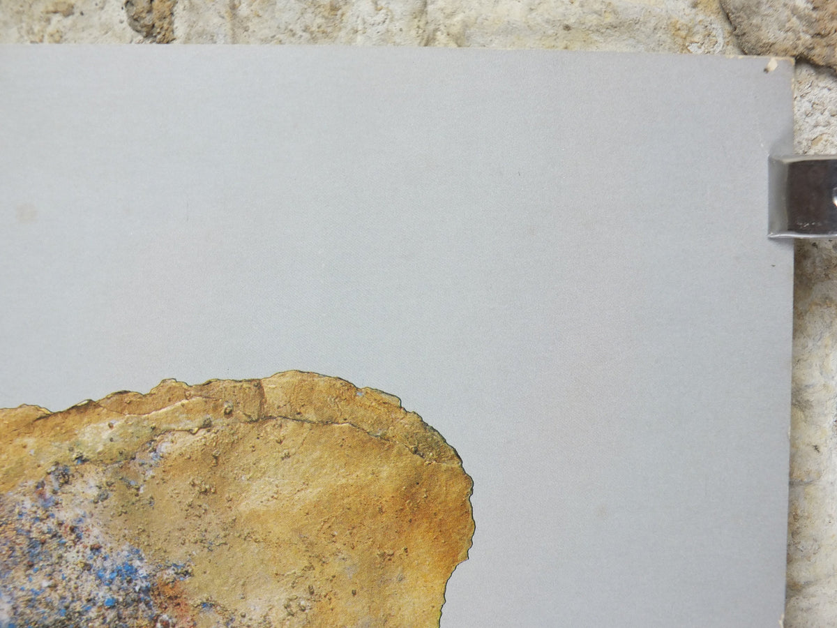 1983 Beth Ames Swartz signed Poster, Israel Revisited, abstract art, travelling museum exhibition, gallery wall art decor
