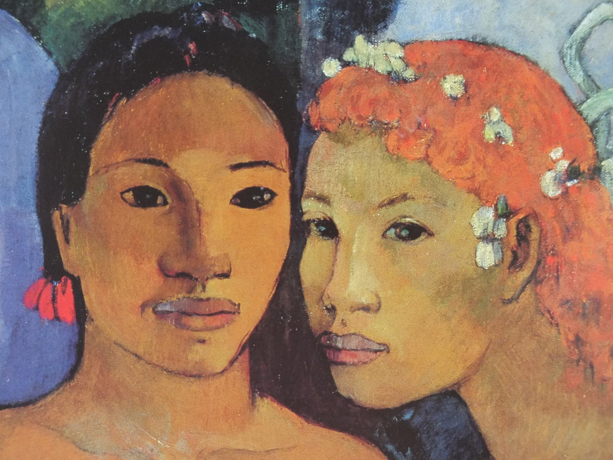 1994 Paul Gauguin Poster, Barbarian Tales, Contes Barabares 1902, Post Expressionism gallery exhibition, wall art decor