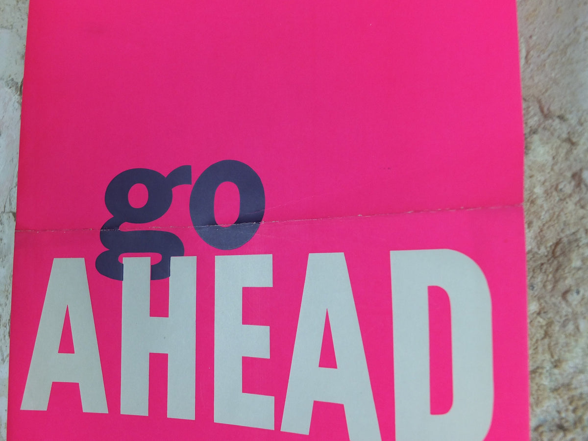 1962 Tory Conservative Party Poster, Go ahead, Go Conservative, Pink Purple Tory election campaigning, Political Propaganda wall art decor