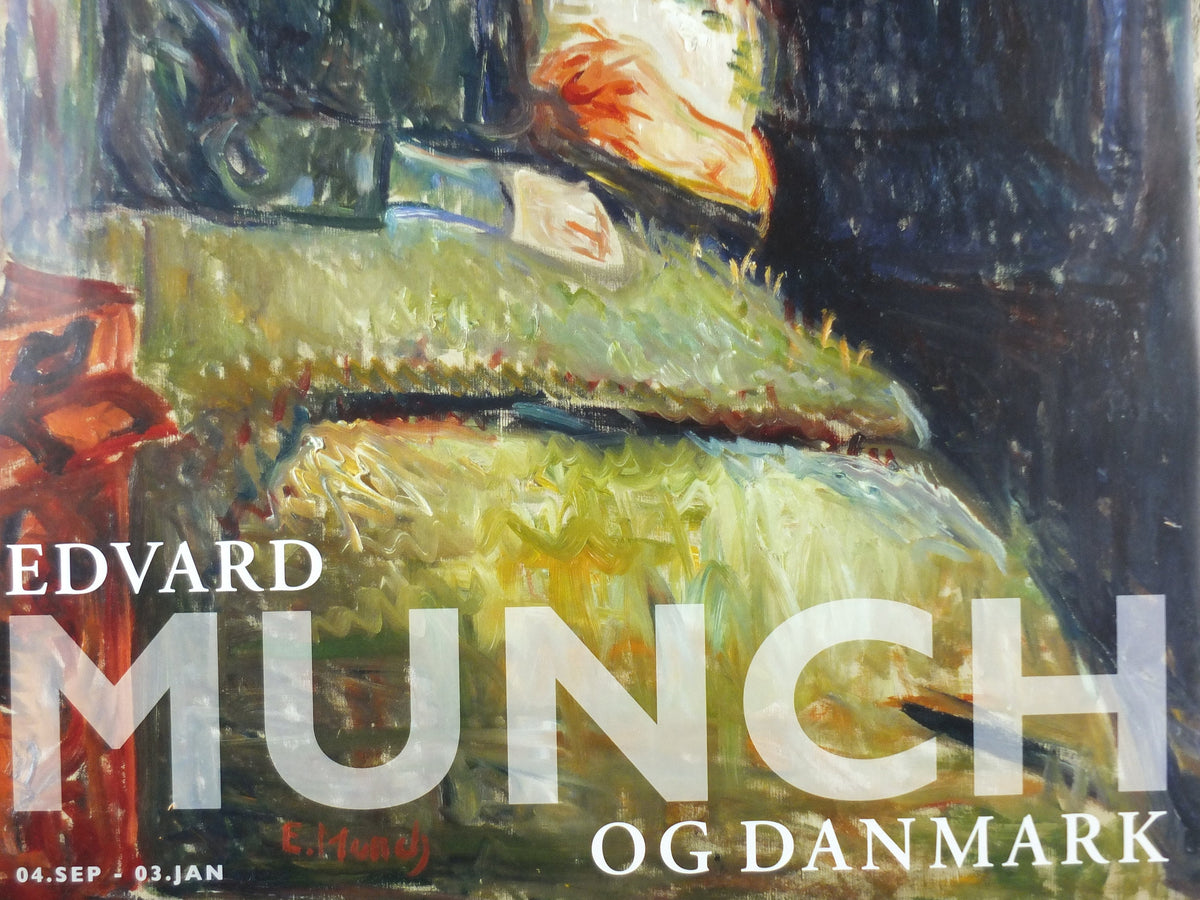 Edvard Munch Poster, The Sick Child, Ordrupgaard, Expressionism, Symbolism, Det syke barn, gallery exhibition, wall art decor