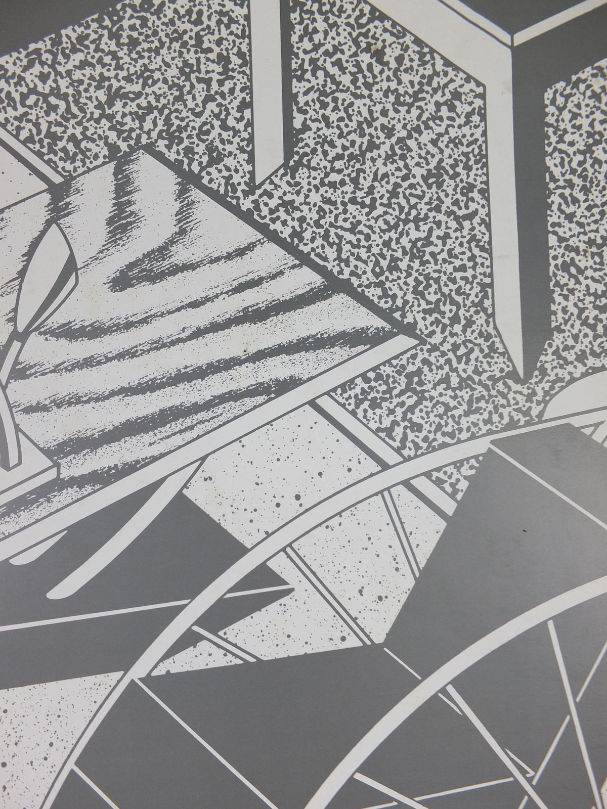 1986 Danish Chair Design Poster, Q Production, Copenhagen, Danish furniture design, artist gallery exhibition, wall art decor