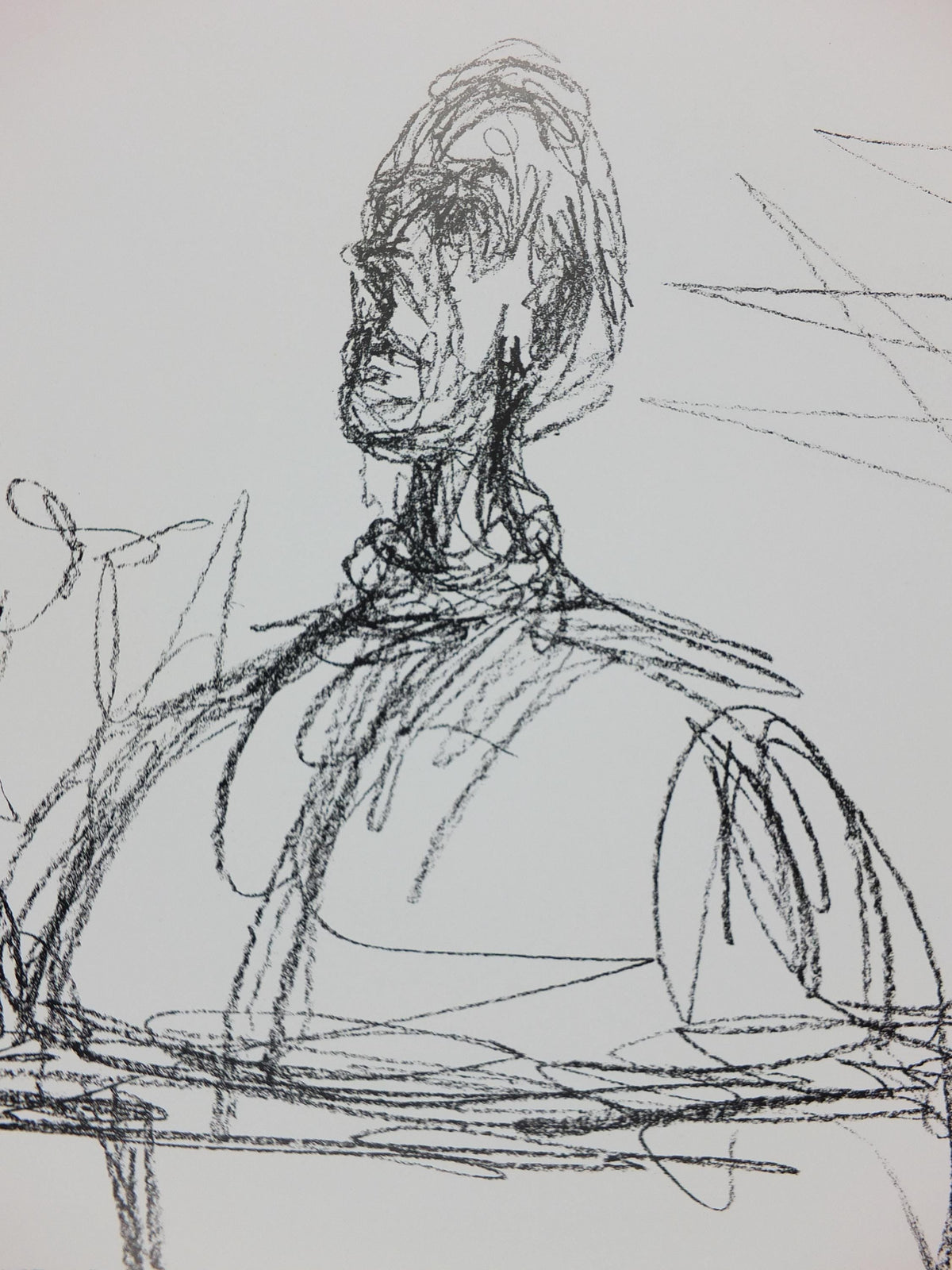 2005 Alberto Giacometti Poster, Buste 1954, Surrealism, Cubism and Expressionism, Fondation Maeght gallery exhibition, wall art decor