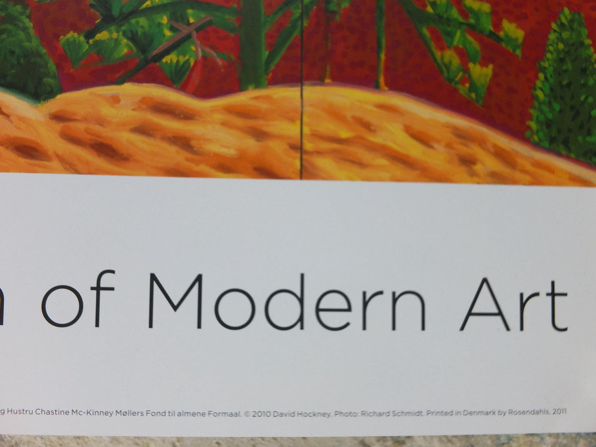 2011 David Hockney Poster, A Closer Grand Canyon 1998, Louisiana Museum of Modern Art, Pop Art, gallery exhibition wall art decor