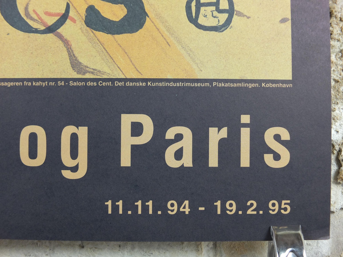 1995 Henri Toulouse-Lautrec Poster, La passegere du 54 - Salon des cent, Art Nouveau, gallery exhibition, wall art decor