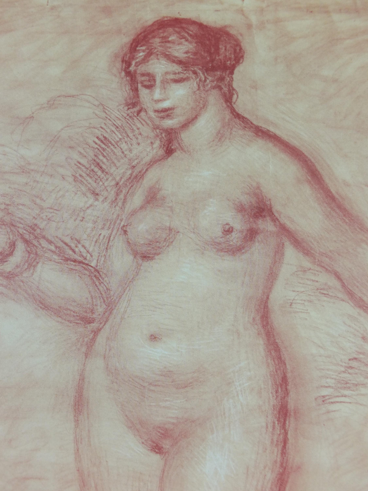 1971 Pierre Renoir Poster, Venus Victrix 1915, Galerie du Carlton, impressionists, artist gallery exhibition wall art decor