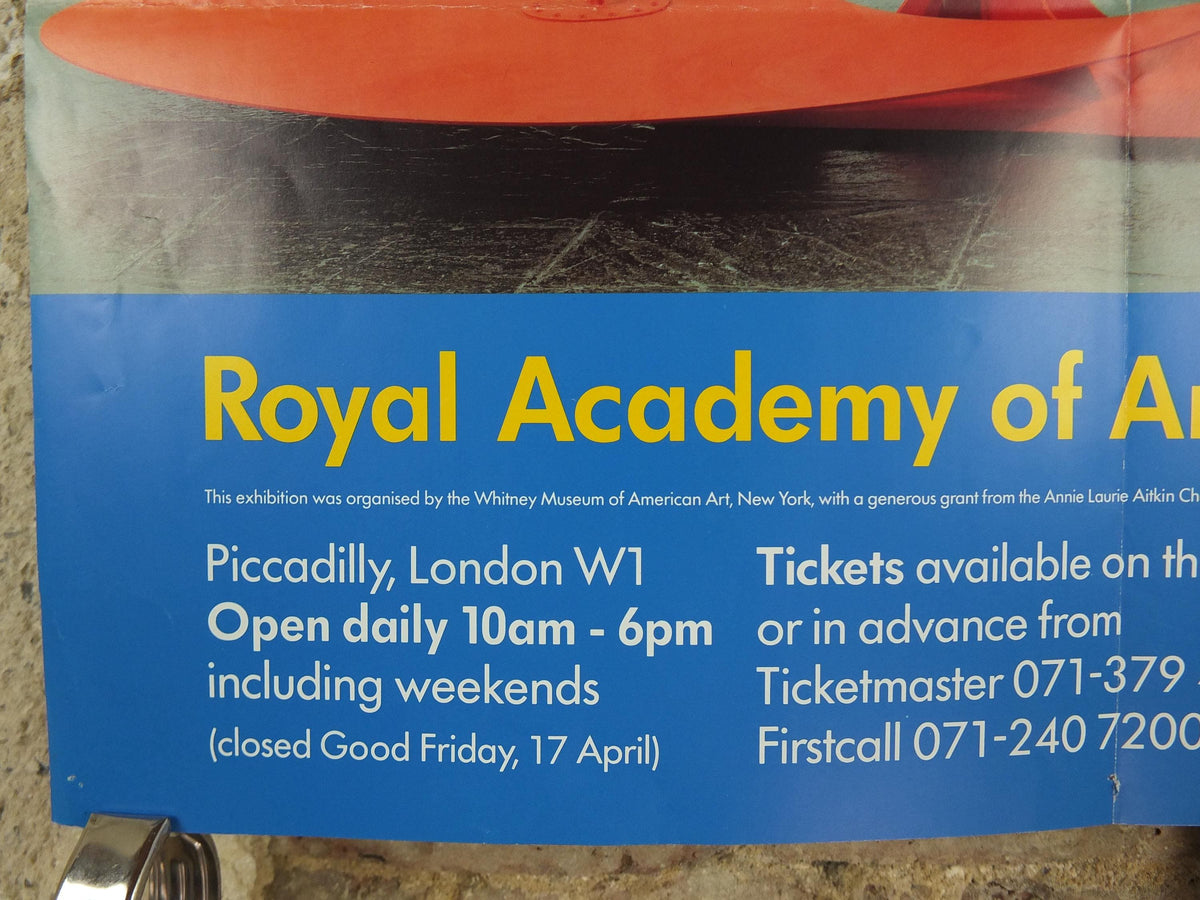 1992 Royal Academy of Arts Poster, Alexander Calder, "Indian Feathers" 1969 Innovative Mobiles artist gallery exhibition, wall art decor