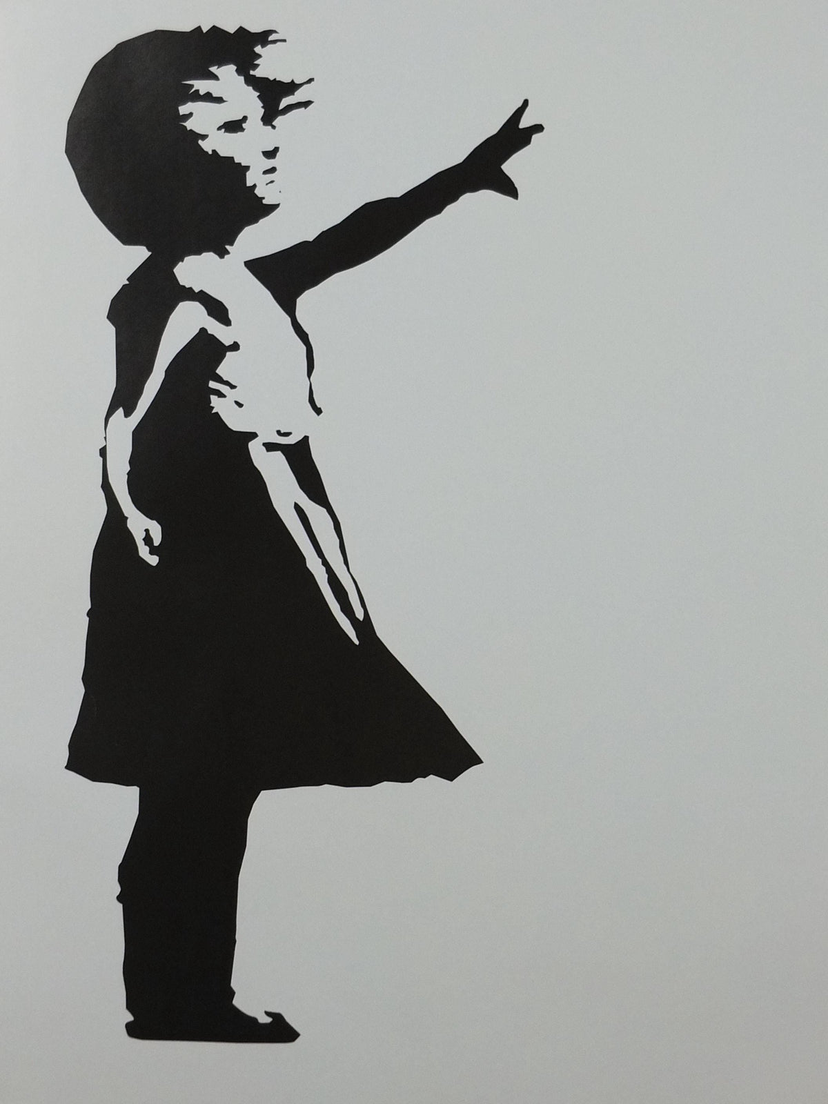 2000s Banksy Poster, Girl with Balloon, Red heart balloon, London, Pop Art gallery exhibition, wall art decor