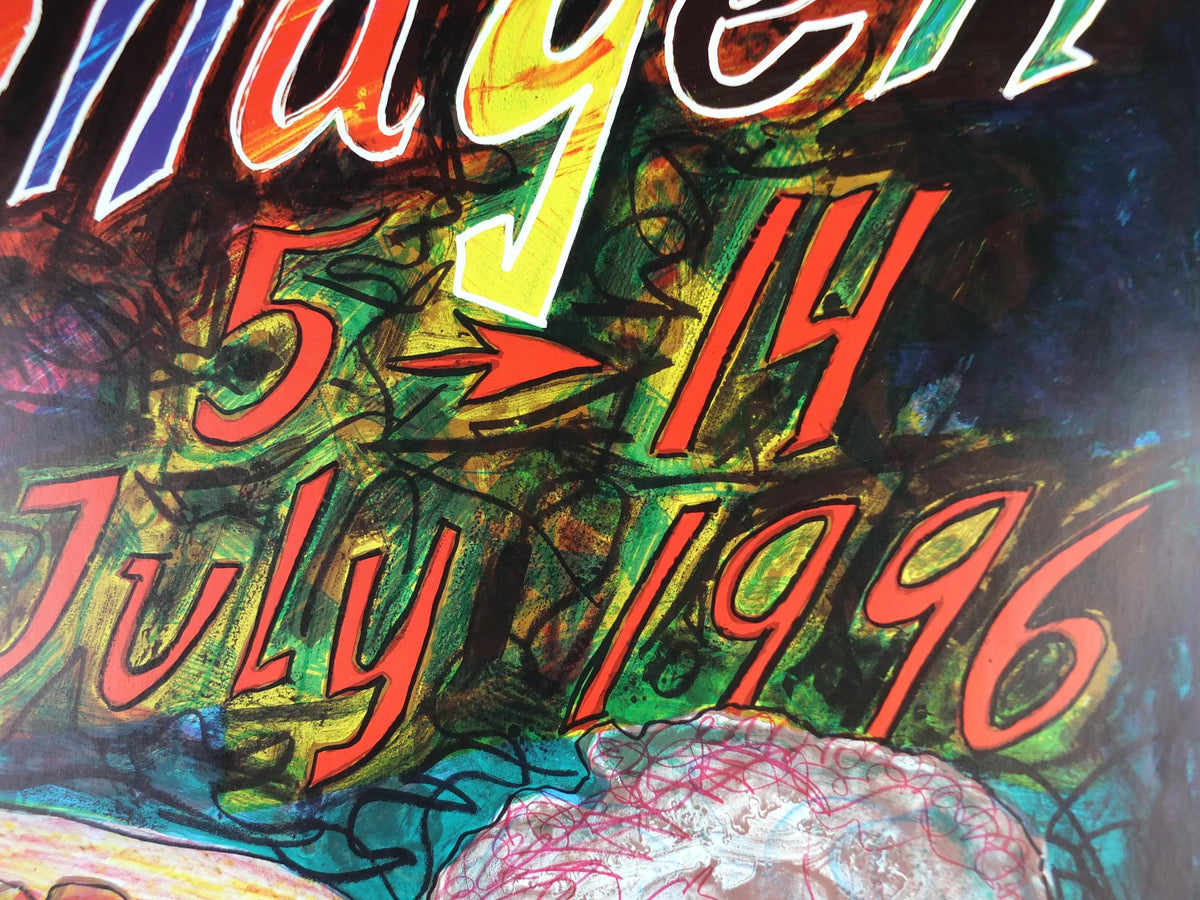 1996 Copenhagen Jazz Festival Poster, The Lovers Dancing, by Lars Ravn, Denmark, music, wall art decor