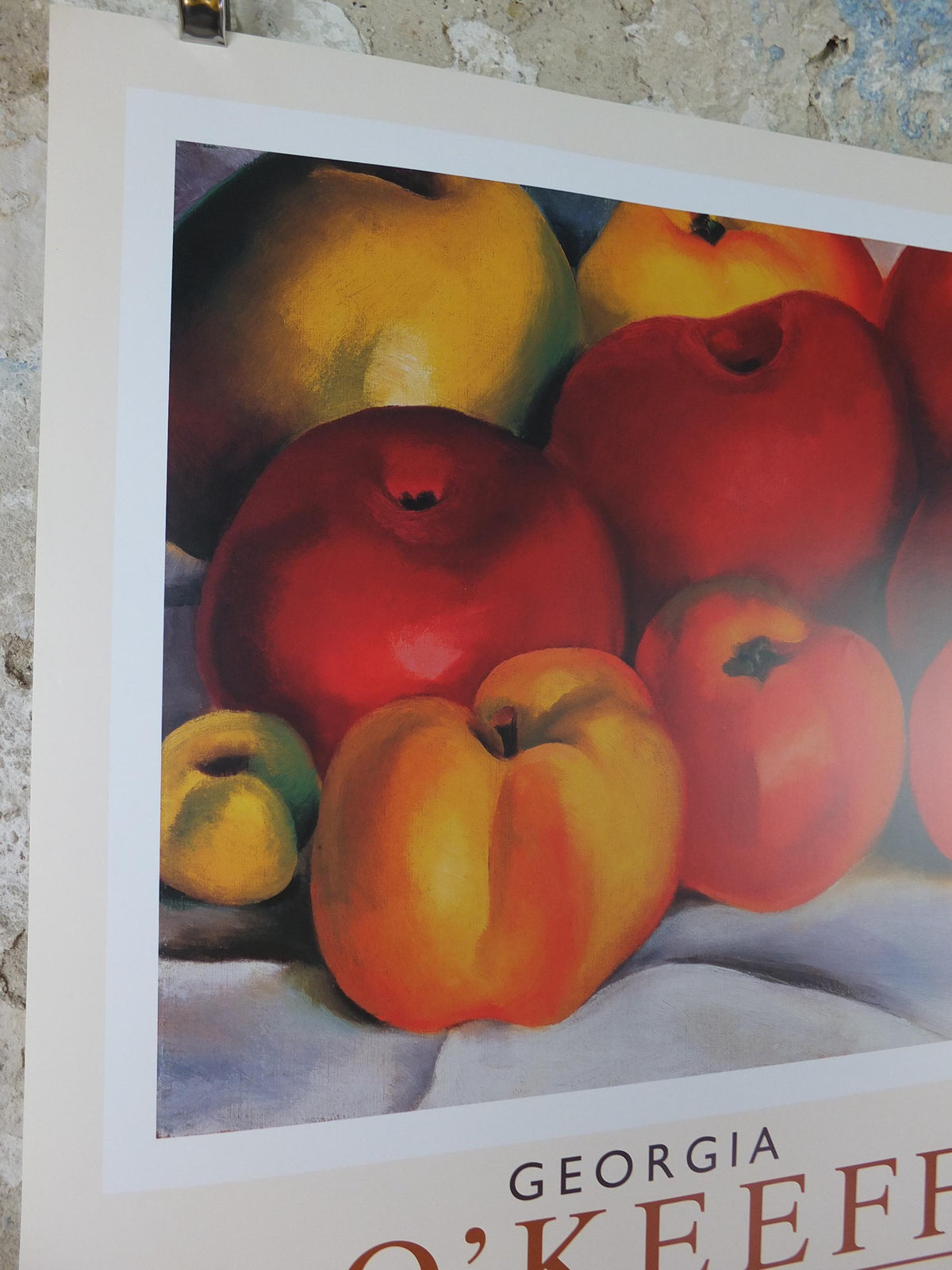 2002 Georgia O'Keeffe Poster, Apple Family 1920, American modernism, Precisionism, gallery exhibition wall art decor