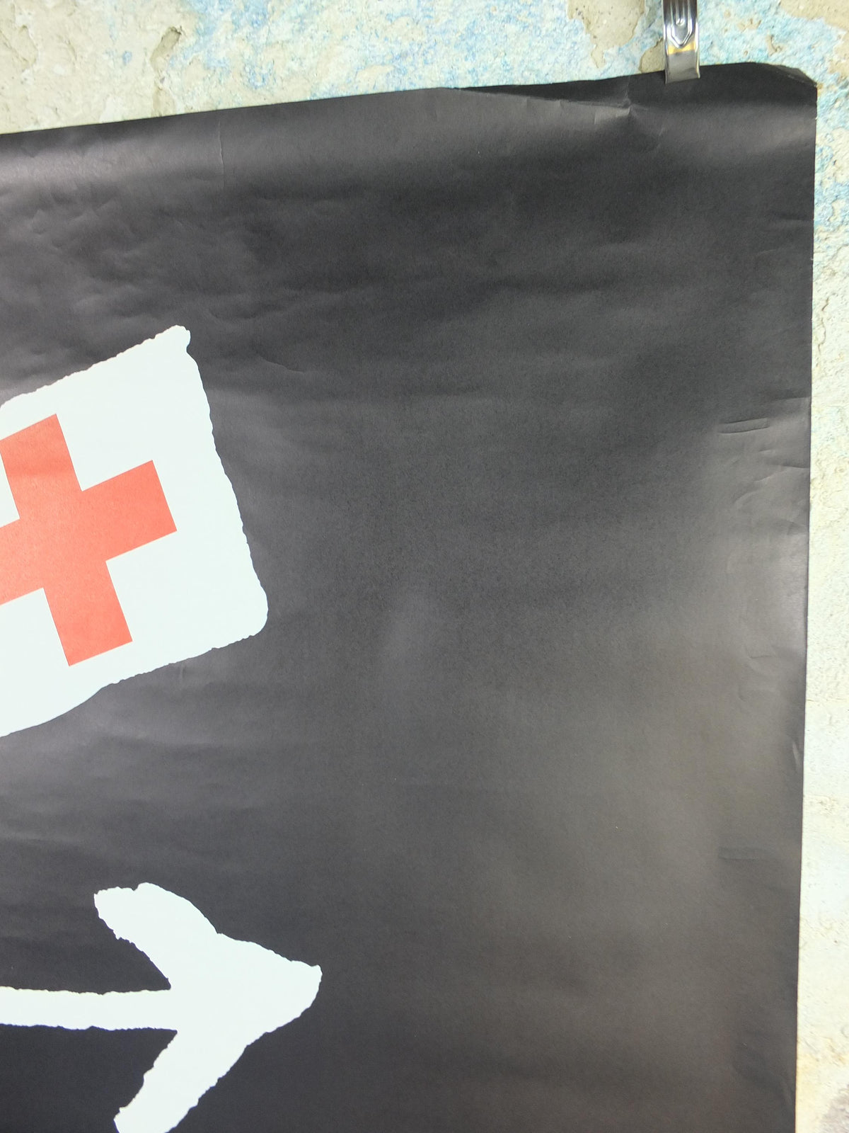 1978 Red Cross Poster, Joignez-vous à nous, La Croix Rouge, 150th anniversary of International Red Cross by Laurent Cocchi, humanitarian aid