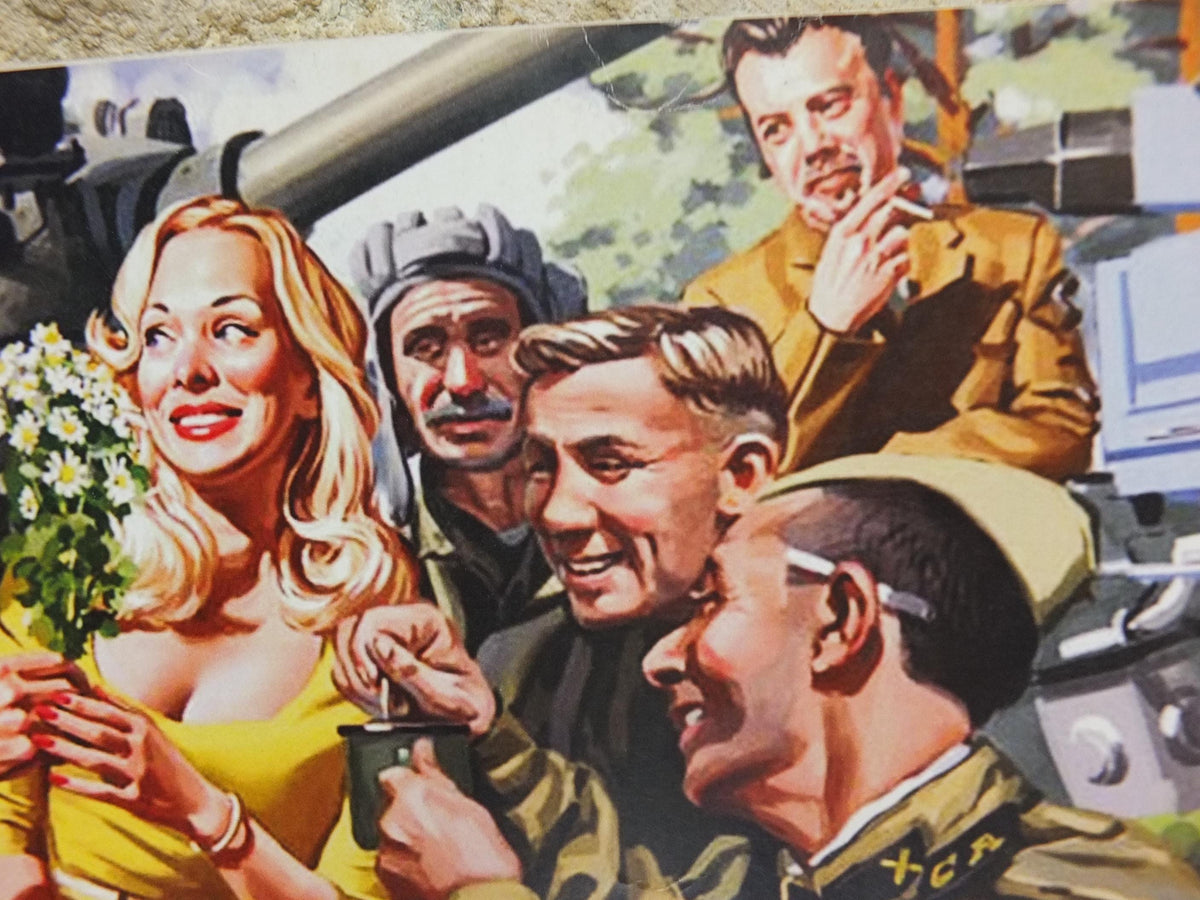 USSR Propaganda Poster, Careless Talk Costs Lives Communist Soviet Union, Idle Chatter, around 1970s, wall art decor
