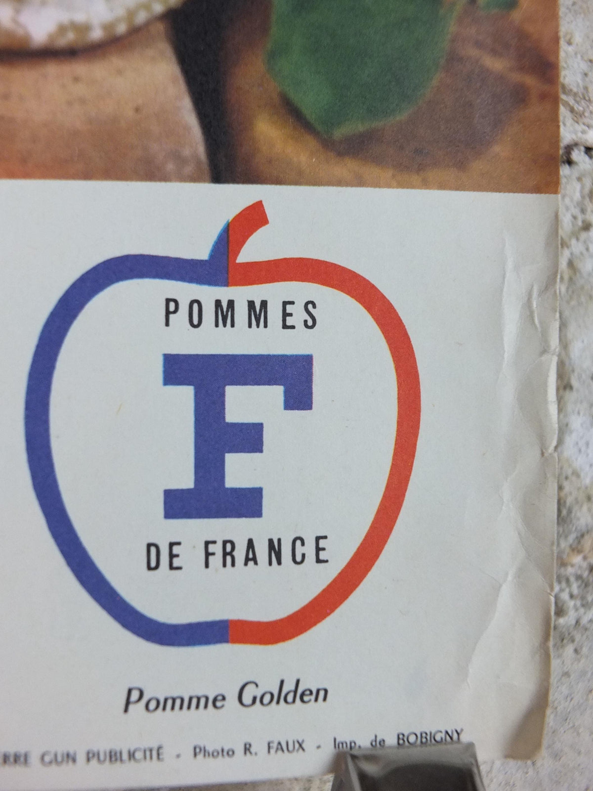 1960s Cheeses of France Poster, soft cheeses with apples, Fromages de France, cheesemaking, Bordeaux viticulture, kitchenalia wall art decor