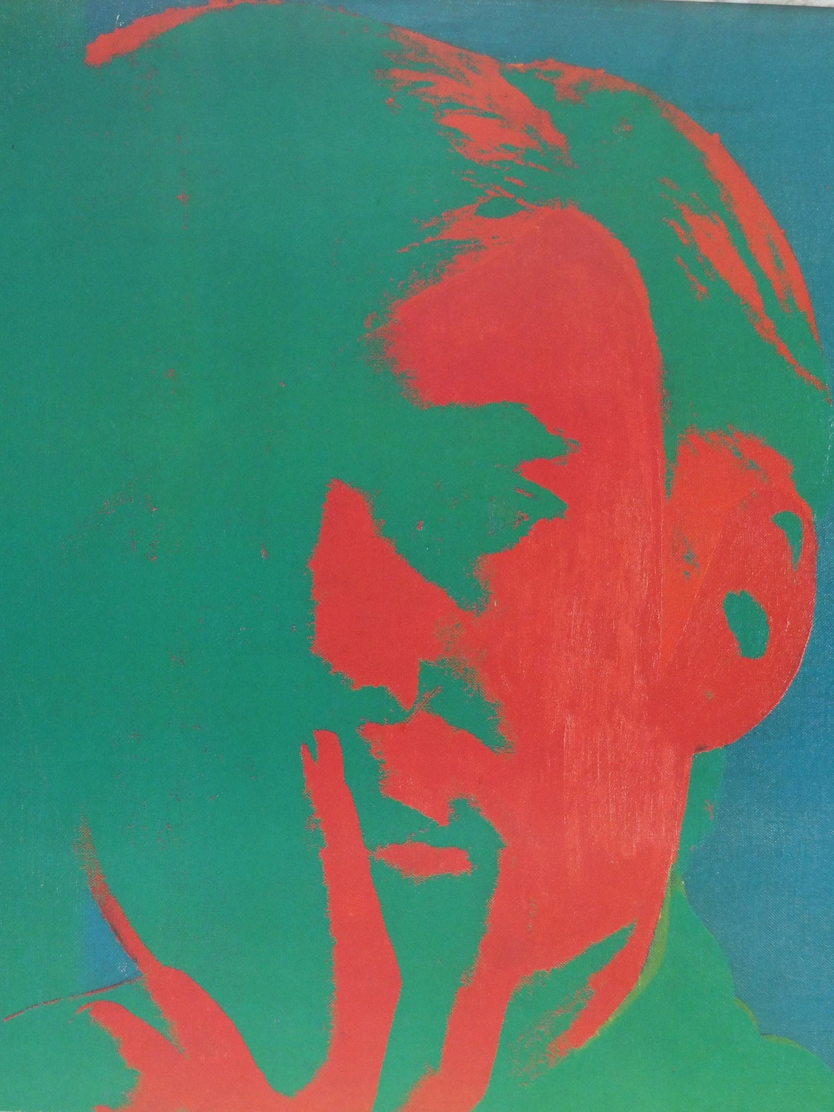 1993 Andy Warhol Poster, Self Portrait 1966 1967, Pop Art, Expressionism, Modernism, gallery wall art decor