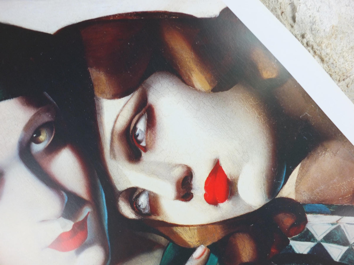 1994 Tamara de Lempicka Poster, The Green Turban 1930, Art Deco Nouveau cubism neoclassical gallery exhibition, wall art decor