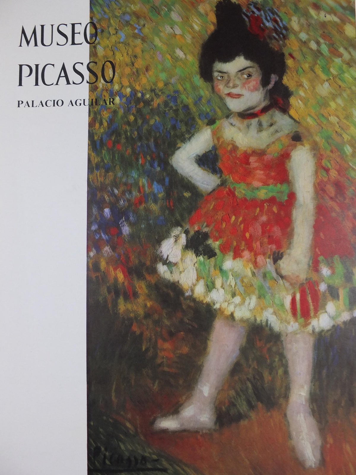 1966 Pablo Picasso Poster, The Dwarf Dancer, Danseuse Naine 1901, Blue period, Picasso Museum Barcelona, exhibition wall art decor