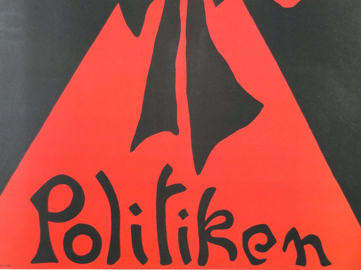 1984 Politiken Political Poster, by Eva Drachmann 1898, art nouveau wall art decor