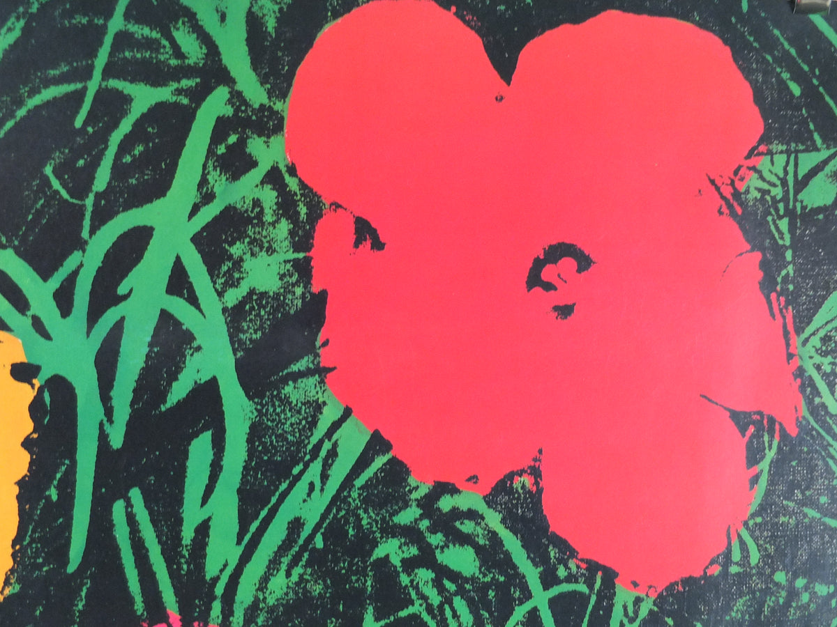 1993 Andy Warhol Poster, Flowers 1964, Pop Art, Expressionism, Modernism, gallery wall art decor