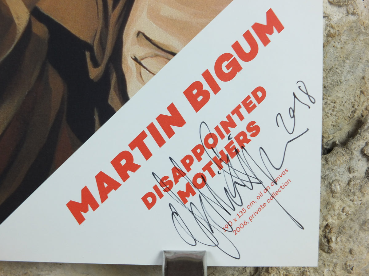 2018 Signed Disappointed Mothers Poster, Skuffede mødre by Danish artist Martin Bigum. wall art decor