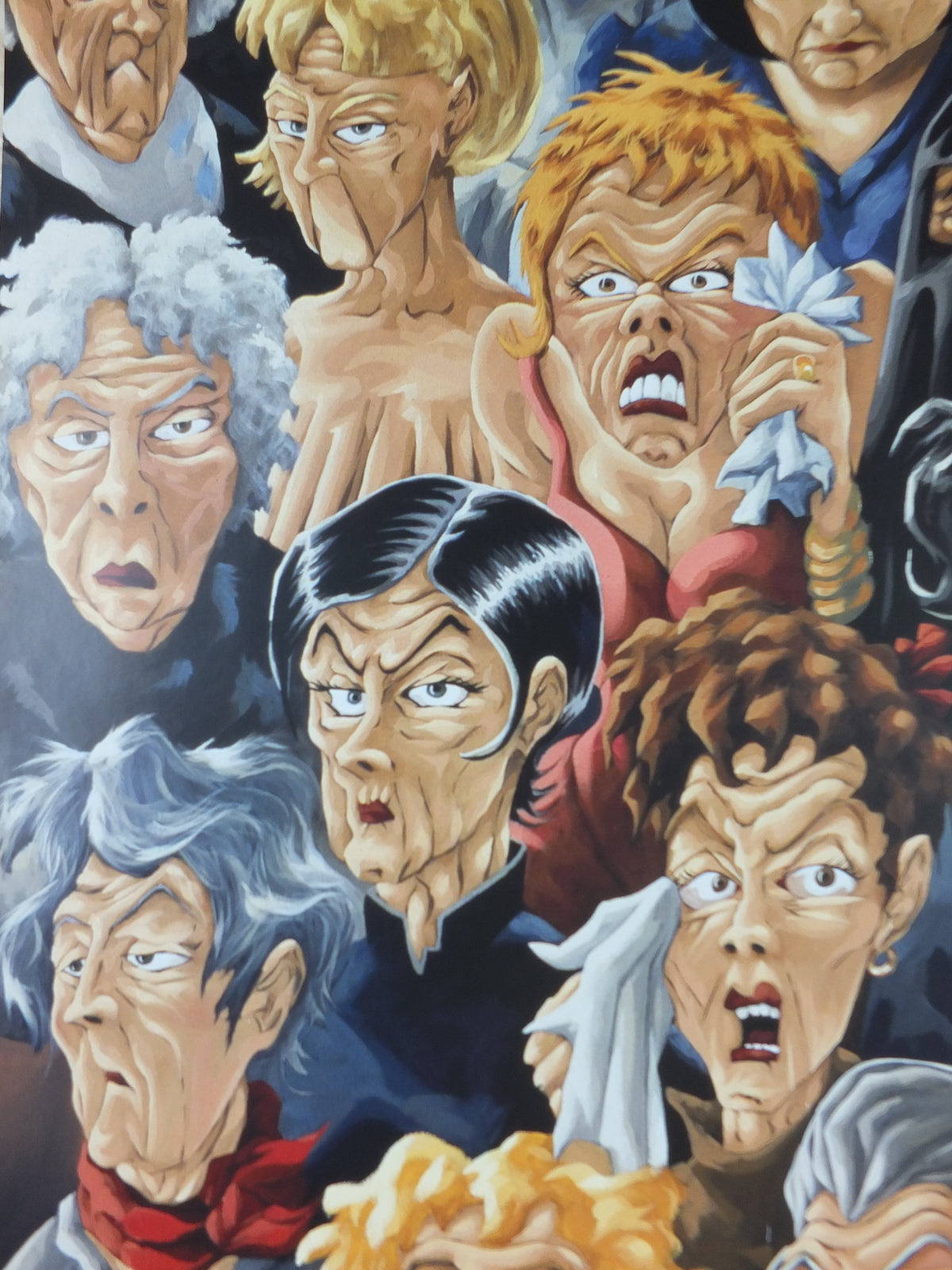 2018 Signed Disappointed Mothers Poster, Skuffede mødre by Danish artist Martin Bigum. wall art decor