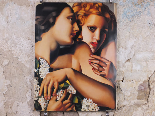 2001 Tamara de Lempicka Poster, "Printemps" Spring 1928, Art Deco Nouveau cubism neoclassical style, wall art decor