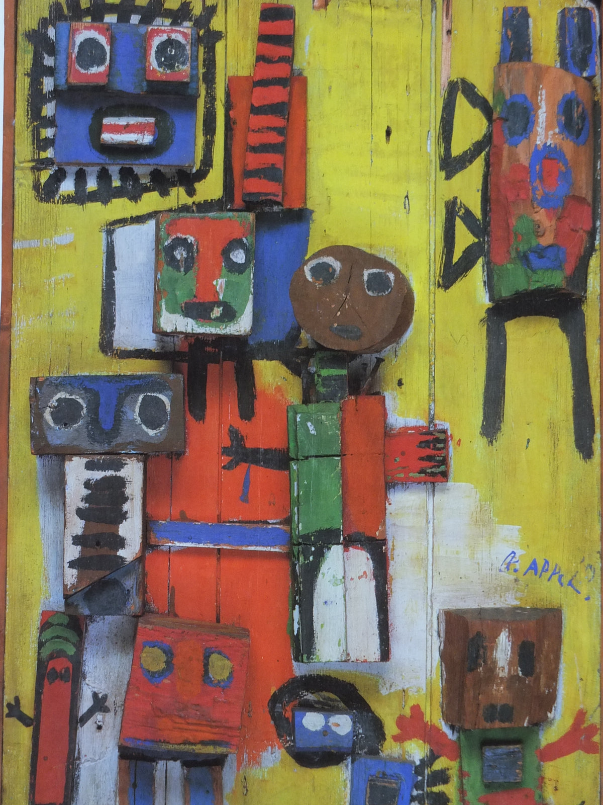 1987 Karel Appel Poster, Questioning Children, Vragende Kinderen 1949, Cobra Group, wall art decor
