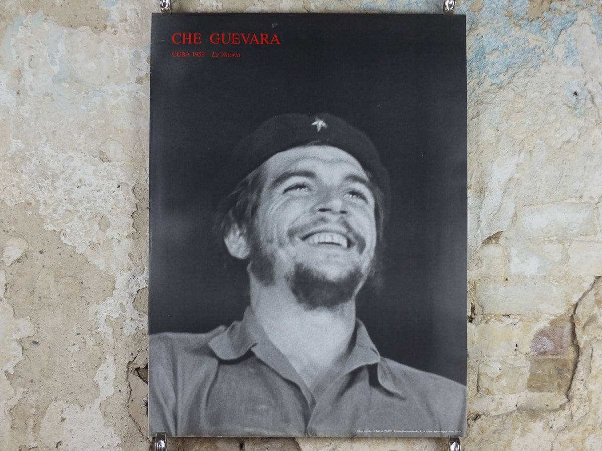 1997 Che Guevara Poster, Cuba 1959 – La Vittoria, photography by Raúl Corrales, wall art decor