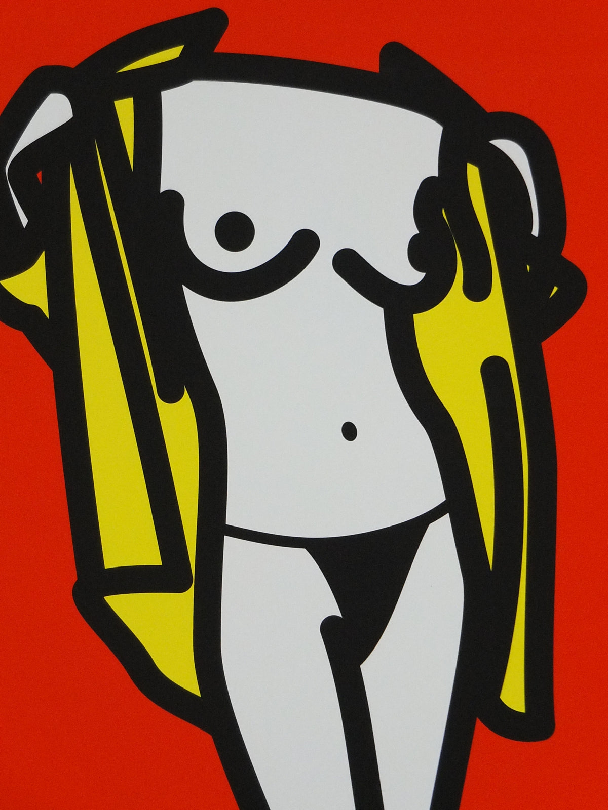 2003 Julian Opie Poster, Woman taking off man's shirt 5, Pop Art, Serigraph, Modernism, gallery wall art decor