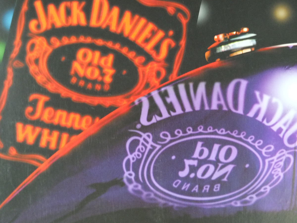 1998 Jack Daniel's Custom Chopper / V-Twin Motorcycle Poster, Tennessee whiskey, alcoholic drink spirit, advertising print wall art decor (Copy)